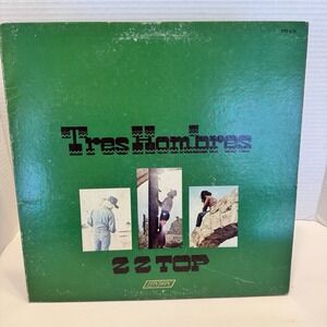 1973 LONDON RECORDS ZZ TOP TRES HOMBRES   ALBUM MISSPELLED GRANGE